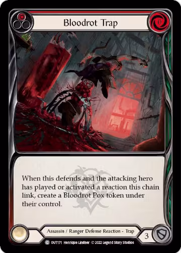 Bloodrot Trap (Red) (OUT171), Outsiders — Flesh & Blood card price