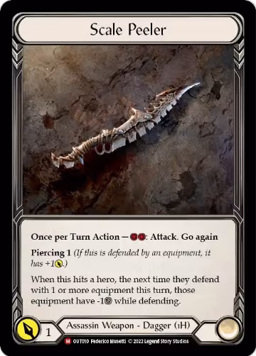 Scale Peeler (OUT010) (OUT010), Outsiders — Flesh & Blood card price