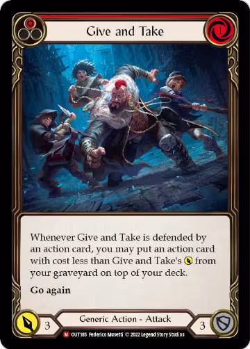 Give and Take (OUT185), Outsiders — Flesh & Blood card price