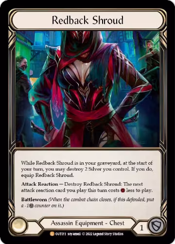 Redback Shroud (OUT011), Outsiders — Flesh & Blood card price