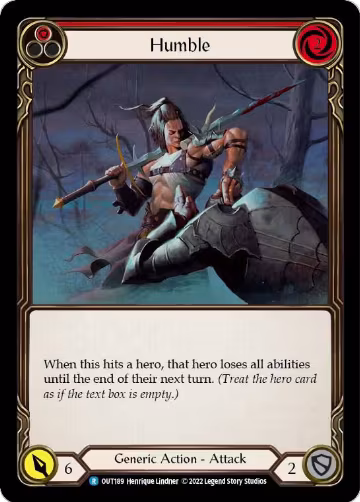 Humble (Red) (OUT189), Outsiders — Flesh & Blood card price