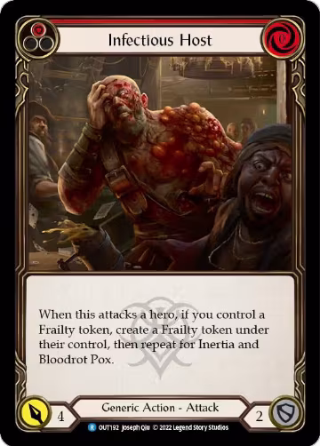 Infectious Host (Red) (OUT192), Outsiders — Flesh & Blood card price