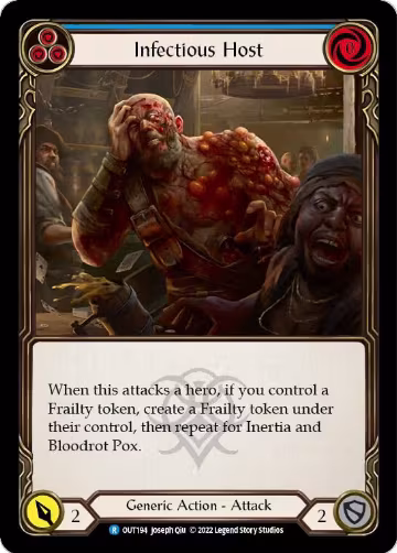 Infectious Host (Blue) (OUT194), Outsiders — Flesh & Blood card price