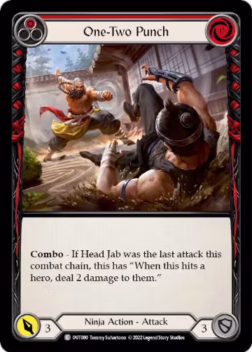 One-Two Punch (Red) (OUT080), Outsiders — Flesh & Blood card price