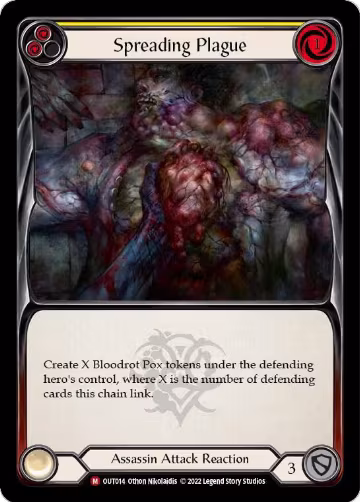 Spreading Plague (OUT014), Outsiders — Flesh & Blood card price