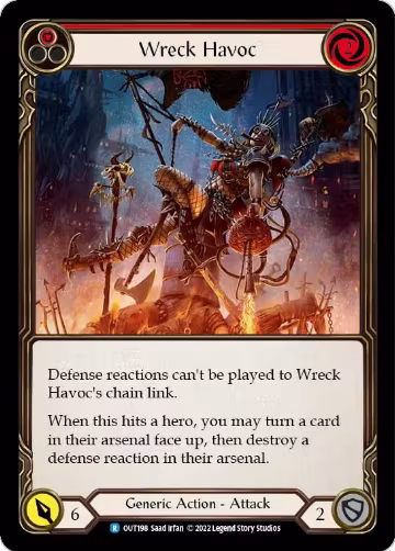 Wreck Havoc (Red) (OUT198), Outsiders — Flesh & Blood card price