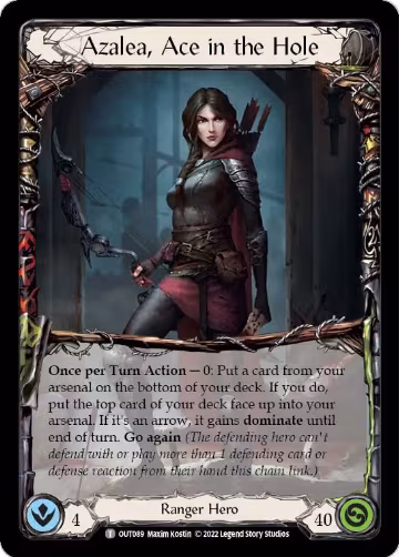 Azalea, Ace in the Hole (OUT089), Outsiders — Flesh & Blood card price