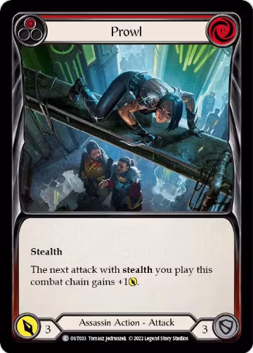 Prowl (Red) (OUT033), Outsiders — Flesh & Blood card price