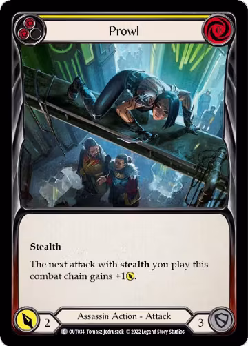 Prowl (Yellow) (OUT034), Outsiders — Flesh & Blood card price