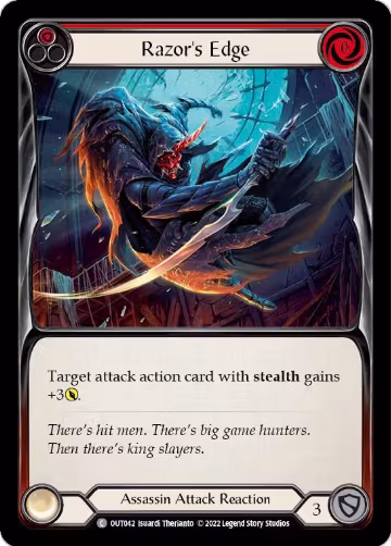 Razor's Edge (Red) (OUT042), Outsiders — Flesh & Blood card price