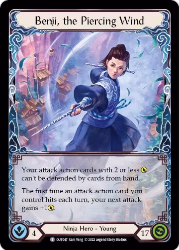 Benji, the Piercing Wind (OUT047), Outsiders — Flesh & Blood card price