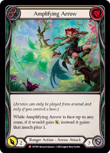 Amplifying Arrow (OUT100), Outsiders — Flesh & Blood card price