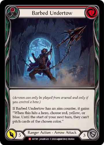 Barbed Undertow (OUT101), Outsiders — Flesh & Blood card price