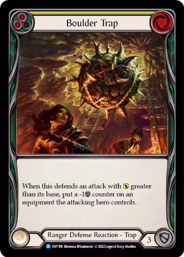 Boulder Trap (Yellow) (OUT106), Outsiders — Flesh & Blood card price