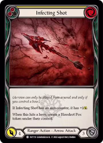 Infecting Shot (Yellow) (OUT119), Outsiders — Flesh & Blood card price