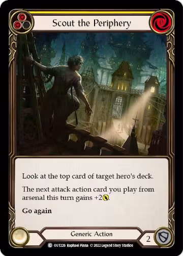 Scout the Periphery (Yellow) (OUT226), Outsiders — Flesh & Blood card price