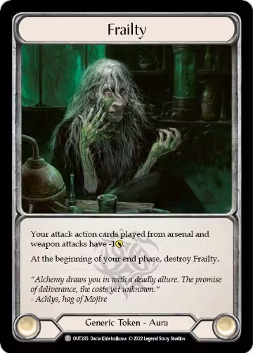 Frailty (OUT235), Outsiders — Flesh & Blood card price