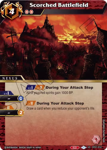 Scorched Battlefield (ST01-012), Starter Deck 01: Dragon Onslaught — Battle Spirits card price