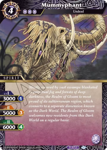 Mummyphant (ST02-006), Starter Deck 02: Call of the Curse — Battle Spirits card price