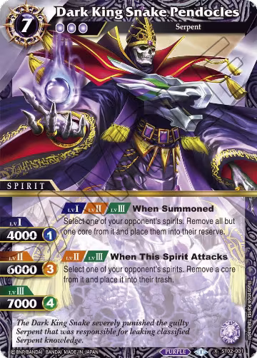 Dark King Snake Pendocles (ST02-001) — card price