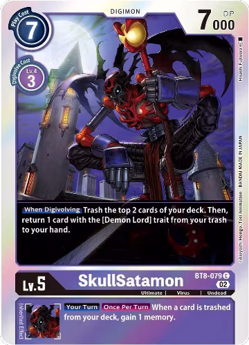 SkullSatamon (Alternate Art) (BT8-079), Starter Deck 14: Beelzemon Advanced Deck Set — Digimon card price