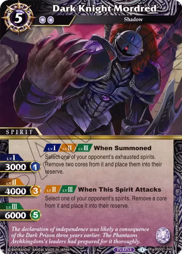 Dark Knight Mordred (BSS01-040), Dawn of History — Battle Spirits card price