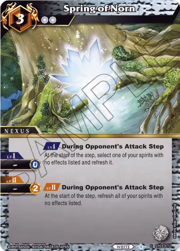Spring of Norn (ST03-012), Starter Deck 03: Aegis of the Machine — Battle Spirits card price