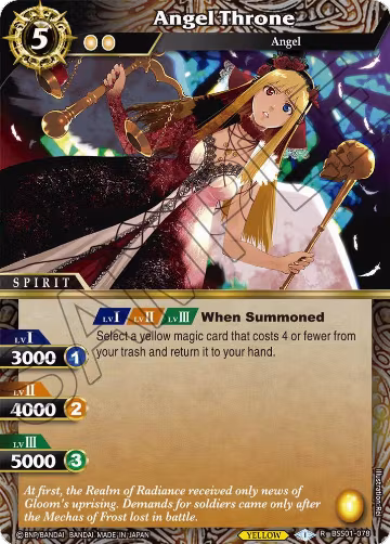 Angel Throne (BSS01-078), Dawn of History — Battle Spirits card price