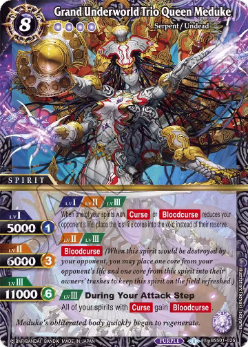 Grand Underworld Trio Queen Meduke (BSS01-026), Dawn of History — Battle Spirits card price