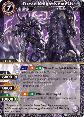 Dread Knight Nemesis (BSS01-038), Dawn of History — Battle Spirits card price