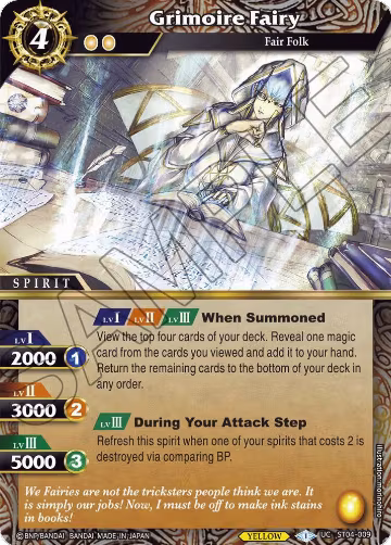 Grimoire Fairy (ST04-009), Starter Deck 04: Forbidden Magic — Battle Spirits card price