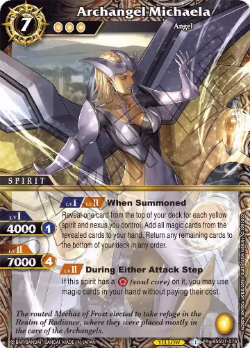 Archangel Michaela (BSS01-076), Dawn of History — Battle Spirits card price