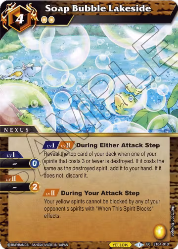Soap Bubble Lakeside (ST04-013), Starter Deck 04: Forbidden Magic — Battle Spirits card price