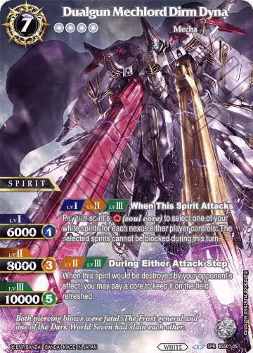 Dualgun Mechlord Dirm Dyna (SPR) (BSS01-051), Dawn of History — Battle Spirits card price