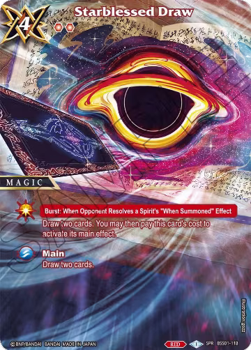 Starblessed Draw (SPR) (BSS01-118), Dawn of History — Battle Spirits card price