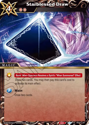 Starblessed Draw (BSS01-118), Dawn of History — Battle Spirits card price