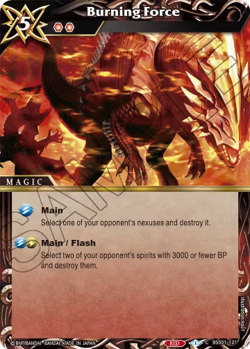 Burning Force (BSS01-121), Dawn of History — Battle Spirits card price