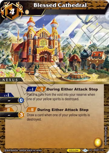 Blessed Cathedral (BSS01-114), Dawn of History — Battle Spirits card price