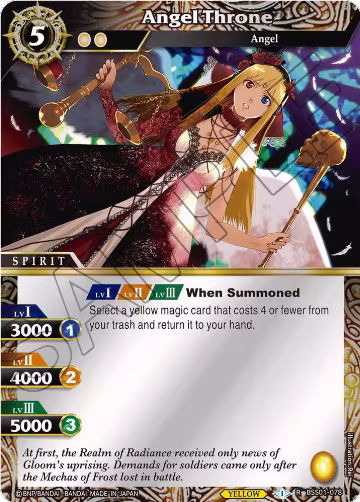Angel Throne (Box Topper) (BSS01-078), Dawn of History — Battle Spirits card price