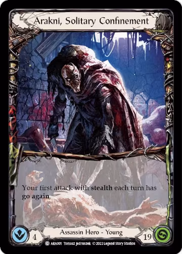 Arakni, Solitary Confinement (ARA001) — card price