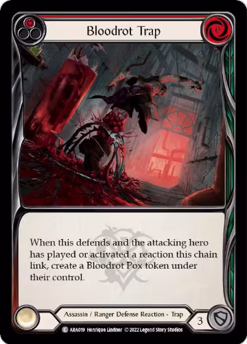 Bloodrot Trap (ARA019), Blitz Deck: Outsiders - Arakni — Flesh & Blood card price