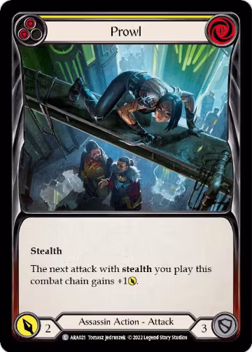 Prowl (Yellow) (ARA021), Blitz Deck: Outsiders - Arakni — Flesh & Blood card price