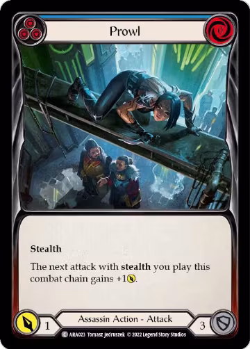 Prowl (Blue) (ARA023), Blitz Deck: Outsiders - Arakni — Flesh & Blood card price
