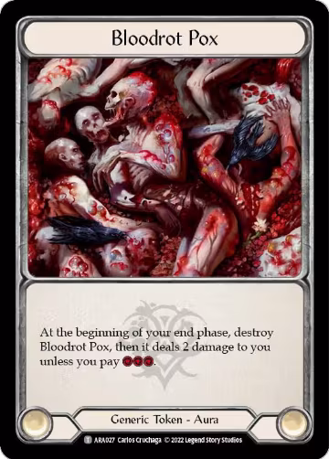 Bloodrot Pox (ARA027), Blitz Deck: Outsiders - Arakni — Flesh & Blood card price