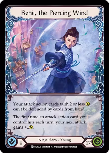 Benji, the Piercing Wind (BEN001), Blitz Deck: Outsiders - Benji — Flesh & Blood card price