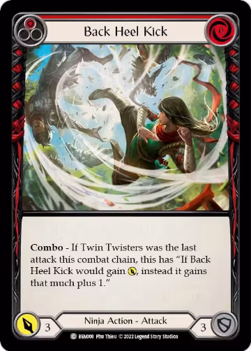 Back Heel Kick (Red) (BEN008), Blitz Deck: Outsiders - Benji — Flesh & Blood card price