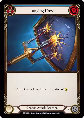 Lunging Press (BEN026), Blitz Deck: Outsiders - Benji — Flesh & Blood card price