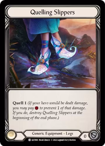 Quelling Slippers (KAT006), Blitz Deck: Outsiders - Katsu — Flesh & Blood card price