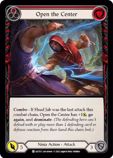 Open the Center (Red) (KAT012), Blitz Deck: Outsiders - Katsu — Flesh & Blood card price