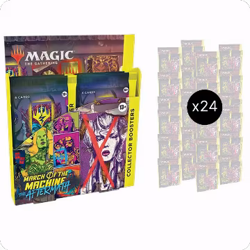 March of the Machine: The Aftermath - Collector Booster Display Master Case, March of the Machine: The Aftermath — Magic sealed product price